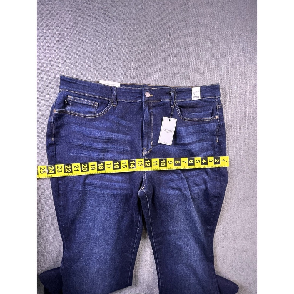 Judy Blue Jeans Women's 22W Blue Skinny‎ Fit Boho City Preppy Dark Wash NWT - Picture 9 of 16